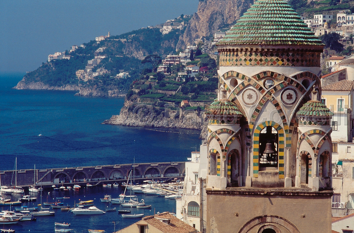 St Andrew Cathedral bell tower, Amalfi, Amalfi Coast, Campania, Italy
(cod:Campania - Amalfi Coast 02)